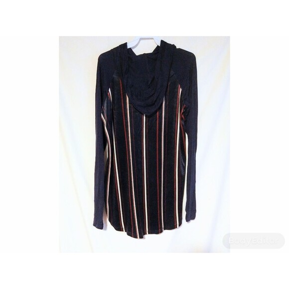 Navy Wine Blue Hoodie Top S - Picture 5 of 7